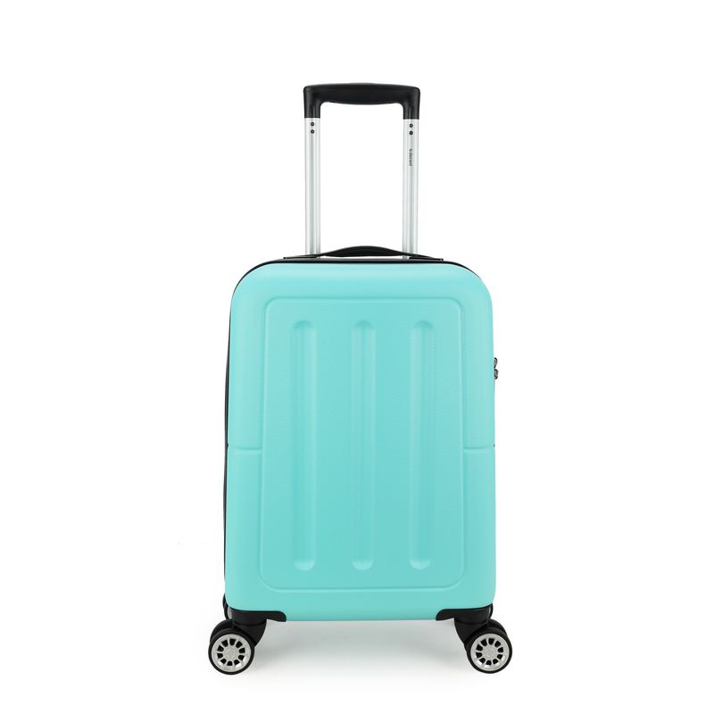 Neon-Fix Hartschalen Handgepäck Reisekoffer 35 L – Trolley mit TSA-Schloss, 4 Rollen, Minzegrün (55 × 35 × 20 cm)