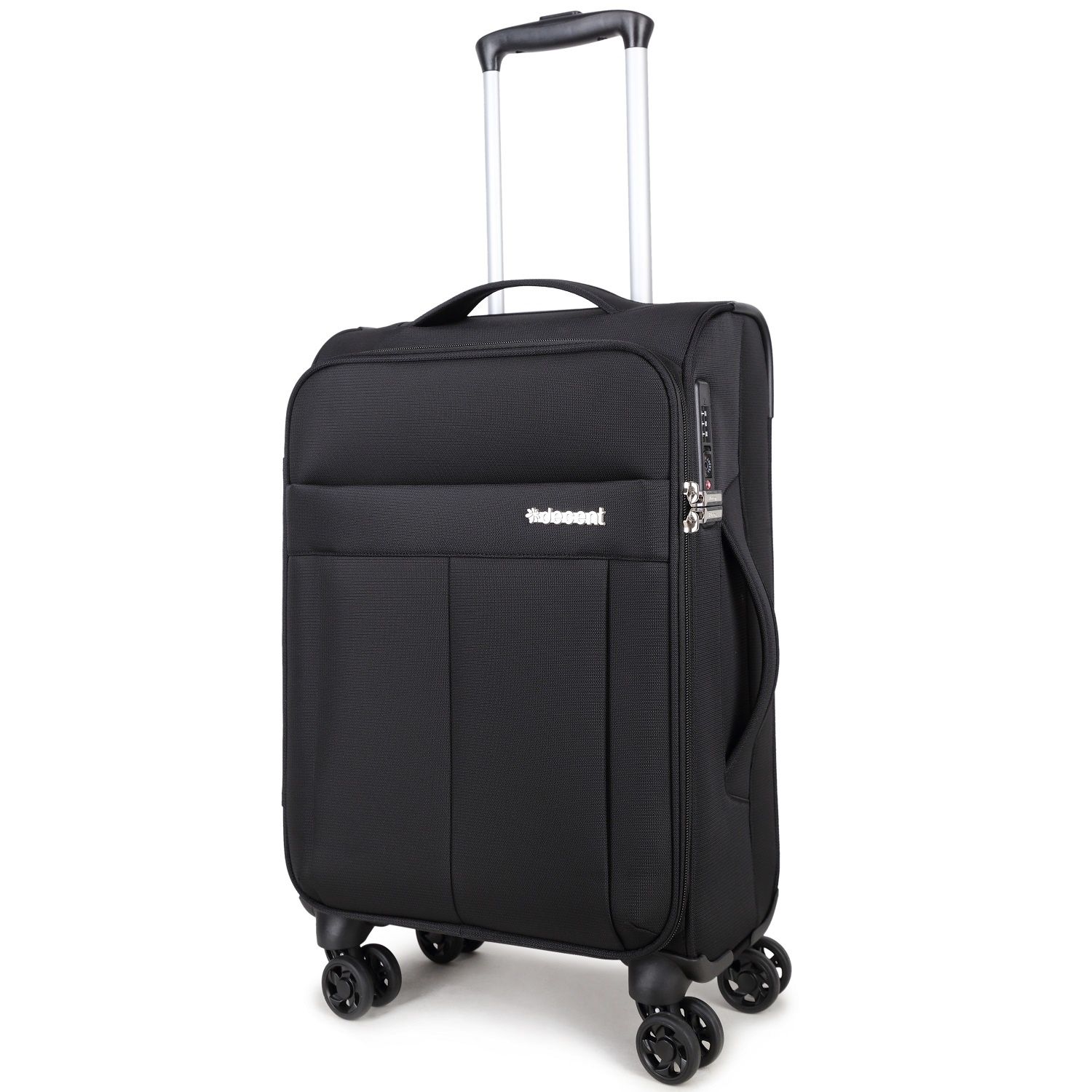 Decent D-Upright Handgepäck Schwarz TSA 34 Liter 66x41x30cm