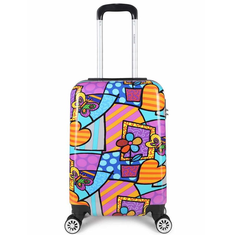 Forenza Handgepäck-Trolley 30 L – Kabinenkoffer mit Herzmotiv (55 × 35 × 20 cm)