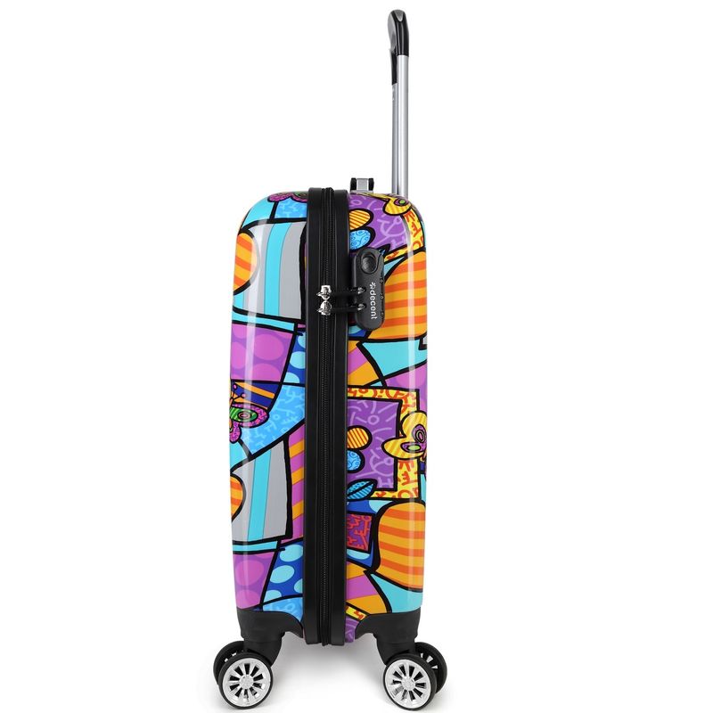 Forenza Handgepäck-Trolley 30 L – Kabinenkoffer mit Herzmotiv (55 × 35 × 20 cm)