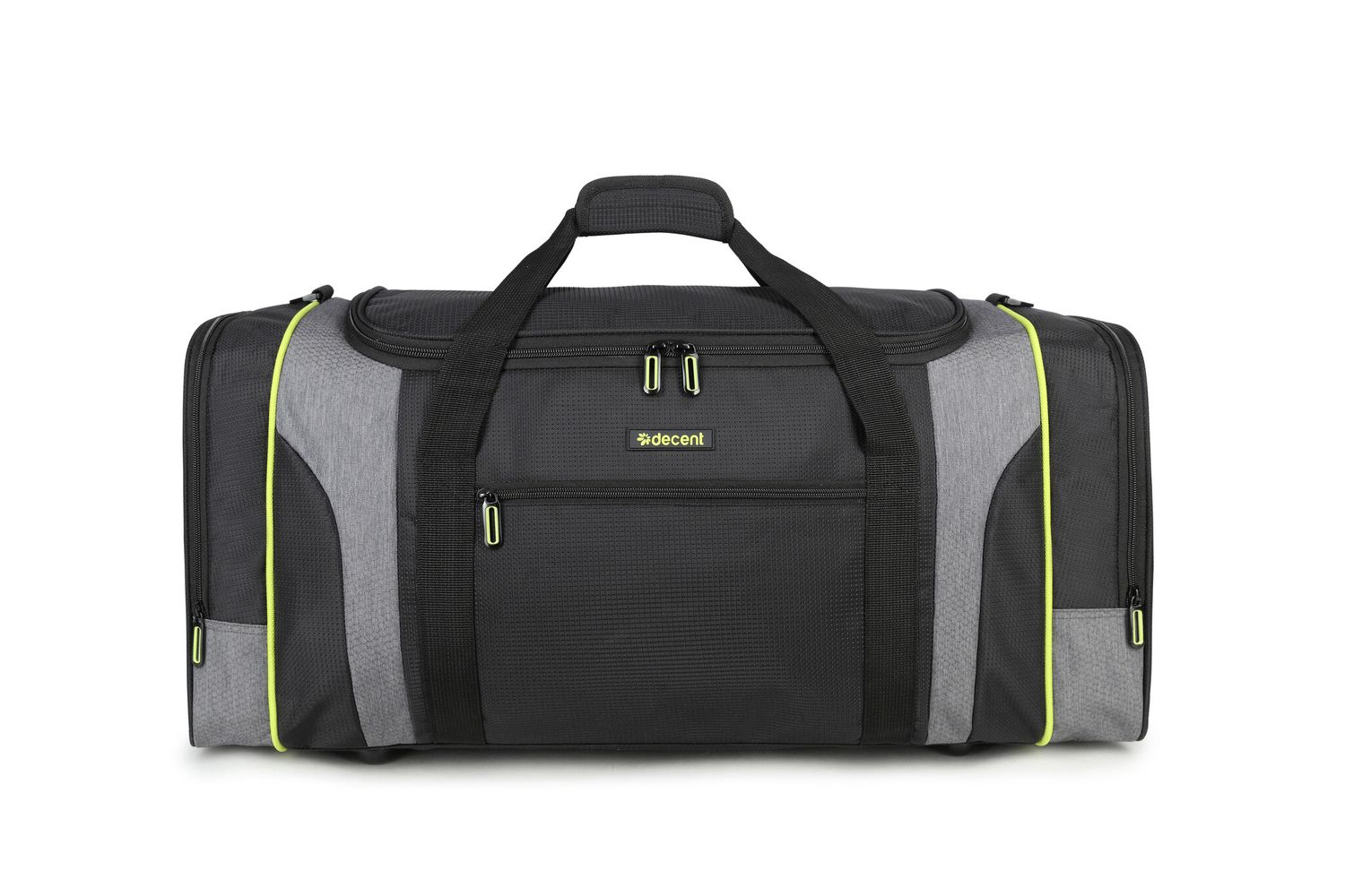 Flexplus Wochenendtasche Schwarz/Limettengrün 70X32X34 CM
