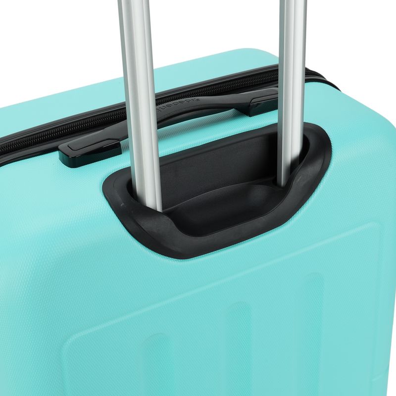 Neon-Fix Mittelgroßer Hartschalen Reisekoffer 65 L – Trolley mit TSA-Schloss, 4 Rollen, Minzegrün (66× 42 × 26 cm)