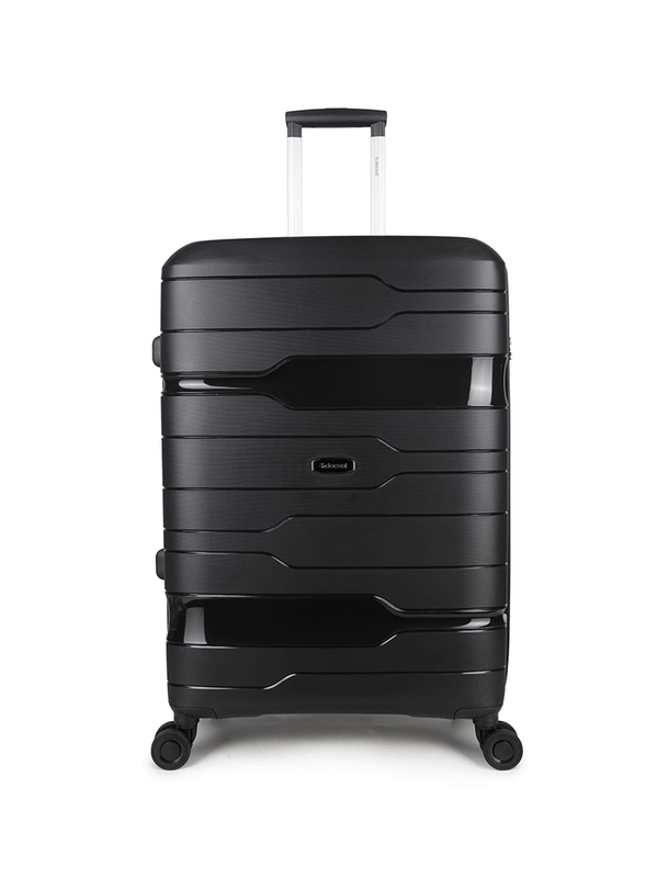 One-City Handgepäck-Reisekoffer 36 L – Kabinen-Trolley mit TSA-Zahlenschloss, Anthrazitschwarz (55 × 38 × 20 cm)