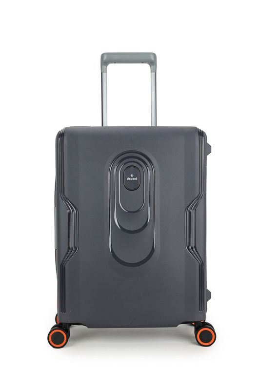 On Tour Handgepäck-Hartschalen-Reisekoffer 38 L – Trolley mit TSA-Zahlenschloss &amp; 4 Rollen, Anthrazitschwarz (55 × 40 × 20 cm)