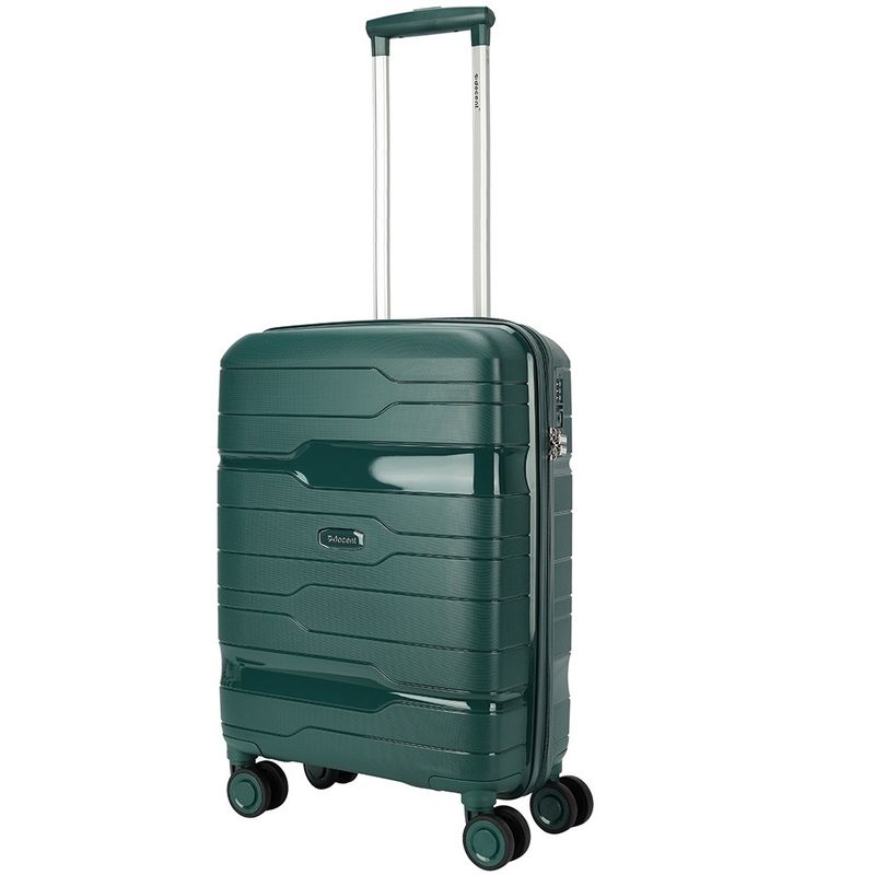 One-City Handgepäck-Reisekoffer 36 L – Kabinen-Trolley mit TSA-Zahlenschloss, Tannengrün (55 × 38 × 20 cm)