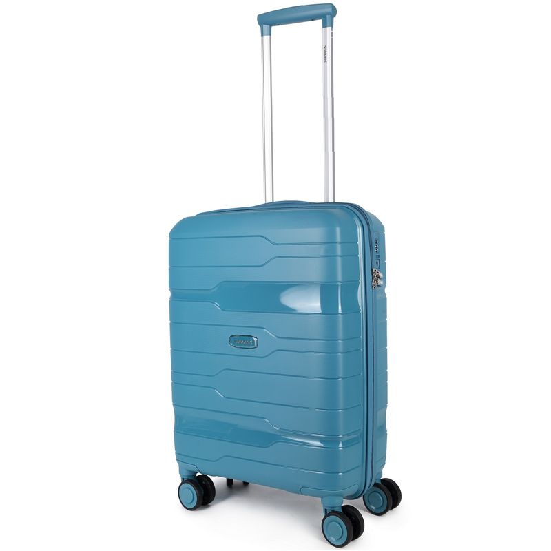 One-City Handgepäck-Reisekoffer 36 L – Kabinen-Trolley mit TSA-Zahlenschloss, Pastellblau (55 × 38 × 20 cm)