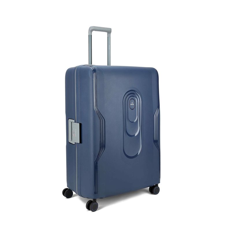 On Tour Großer Hartschalen-Reisekoffer 116 L – Trolley mit TSA-Zahlenschloss &amp; 4 Rollen, Marineblau (77 × 54,5 × 31,5 cm)