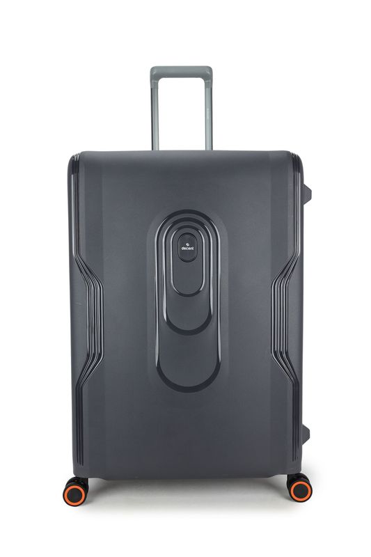 On Tour Großer Hartschalen-Reisekoffer 116 L – Trolley mit TSA-Zahlenschloss &amp; 4 Rollen, Anthrazitschwarz (77 × 54,5 × 31,5 cm)