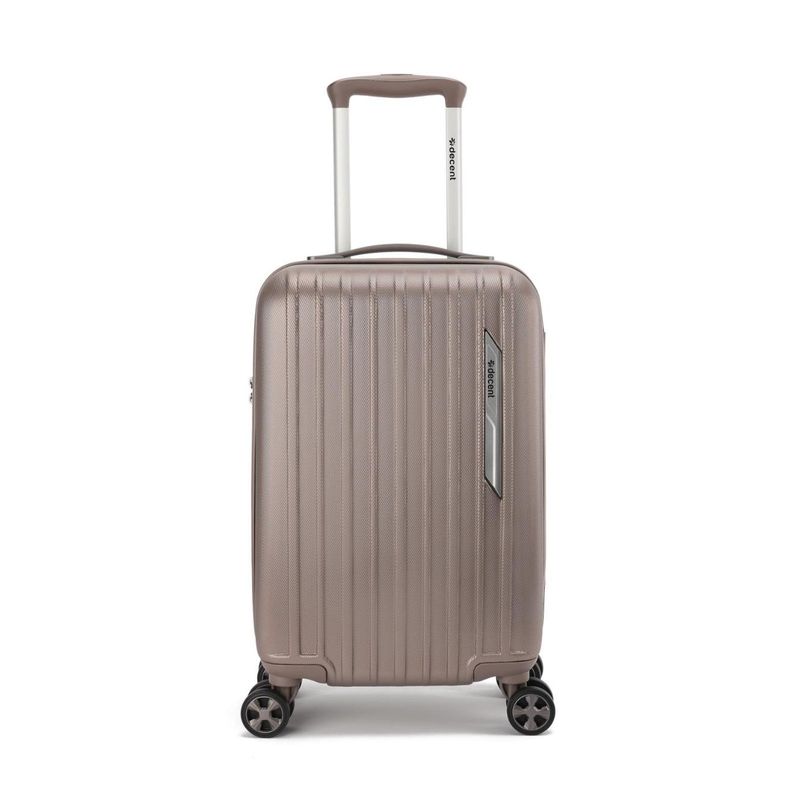 Paradiso Handgepäck-Reisekoffer 35 L – Kabinen-Trolley mit TSA-Zahlenschloss &amp; 4 Rollen, Champagner Matt (55 × 35 × 20 cm)