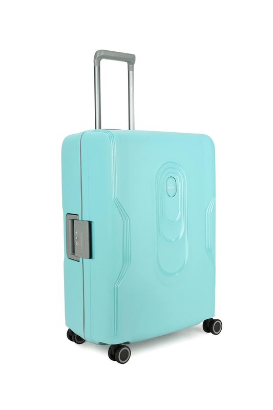 On Tour Mittelgroßer Hartschalen-Reisekoffer 76 L – Trolley mit TSA-Zahlenschloss &amp; 4 Rollen, Pastellblau (66 × 46,5 × 27 cm)