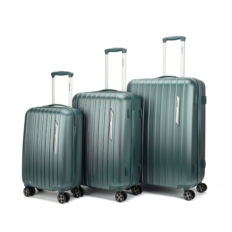 Paradiso 3-teiliges Hartschalen-Reisekoffer-Set – Trolley-Set mit TSA-Zahlenschloss &amp; 4 Rollen, Olivegrün Matt (35 L, 60 L &amp; 95 L)