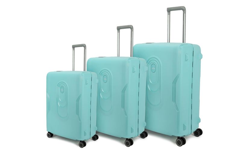 On Tour 3-teiliges Kofferset mit TSA-Schloss Pastellblau  (38 L, 76 L &amp; 116 L)