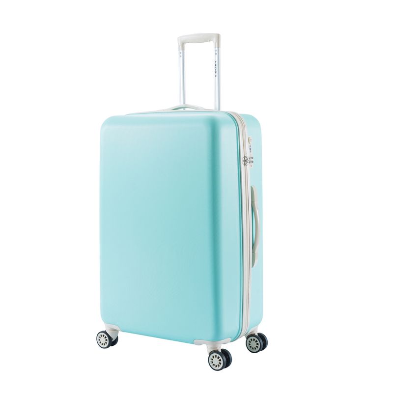 Star-Maxx Großer Hartschalen-Reisekoffer 96 L – Trolley mit TSA-Zahlenschloss &amp; 4 Rollen, Pastelltürkis (76 × 48 × 30 cm)