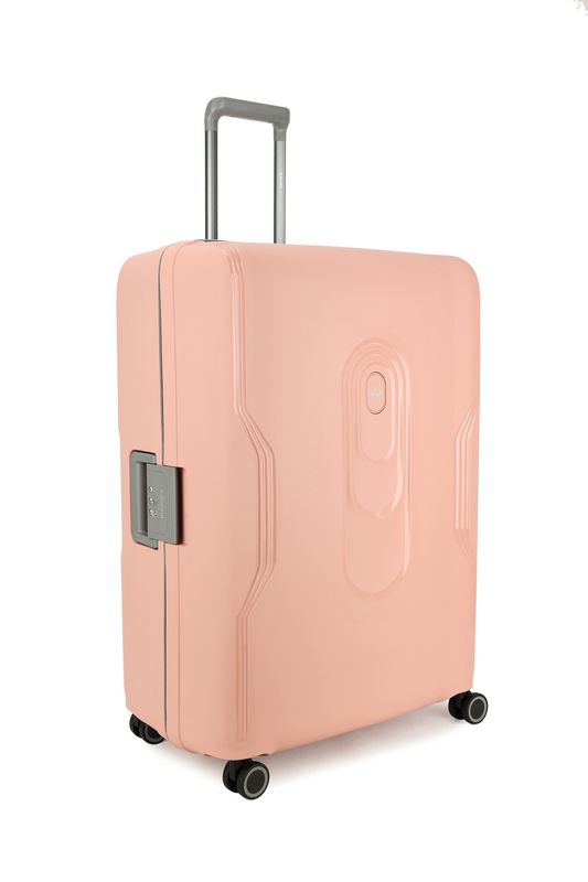 On Tour Großer Hartschalen-Reisekoffer 116 L – Trolley mit TSA-Zahlenschloss &amp; 4 Rollen, Rosé-Rosa (77 × 54,5 × 31,5 cm)