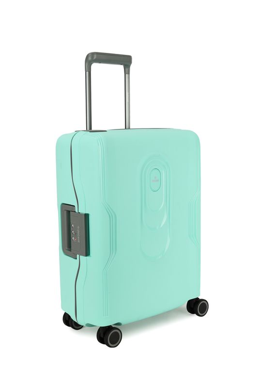 On Tour Handgepäck-Hartschalen-Reisekoffer 38 L – Trolley mit TSA-Zahlenschloss &amp; 4 Rollen, Minzegrün (55 × 40 × 20 cm)