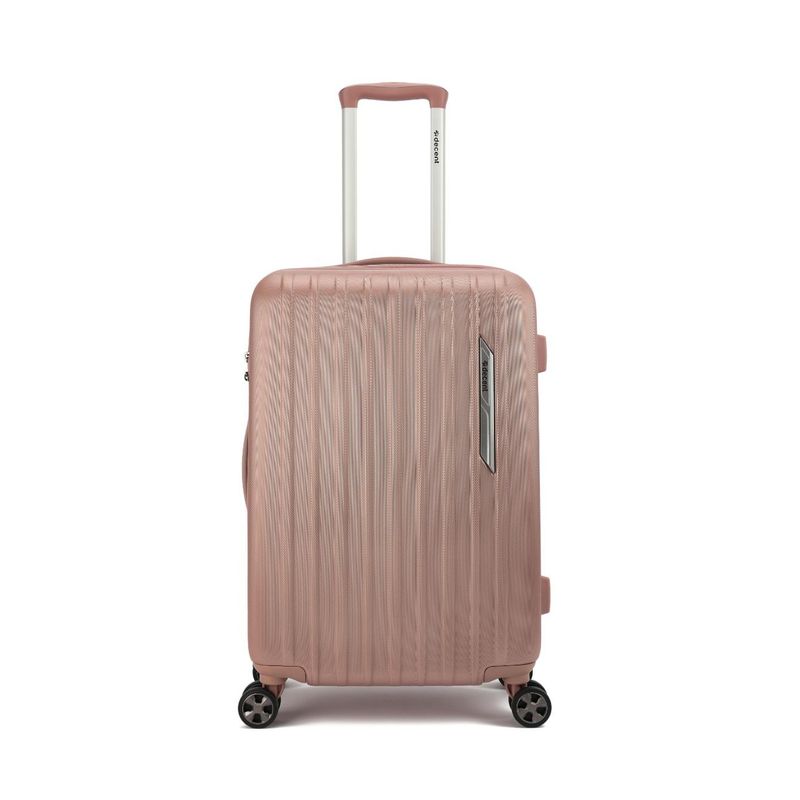 Paradiso Mittelgroßer Hartschalen-Reisekoffer 60 L – Trolley mit TSA-Zahlenschloss &amp; 4 Rollen, Roségold Matt (66 × 40 × 25 cm)