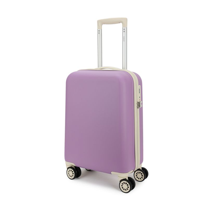 Star-Maxx Handgepäckkoffer 35 L – Kabinen-Trolley mit TSA-Zahlenschloss &amp; 4 Rollen, Pastellavendel (55 × 35 × 20 cm)