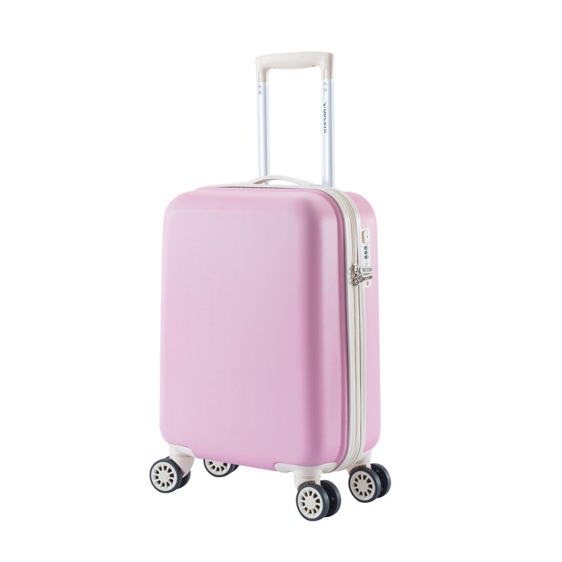 Star-Maxx Handgepäckkoffer 35 L – Kabinen-Trolley mit TSA-Zahlenschloss &amp; 4 Rollen, Pastellrosa (55 × 35 × 20 cm)