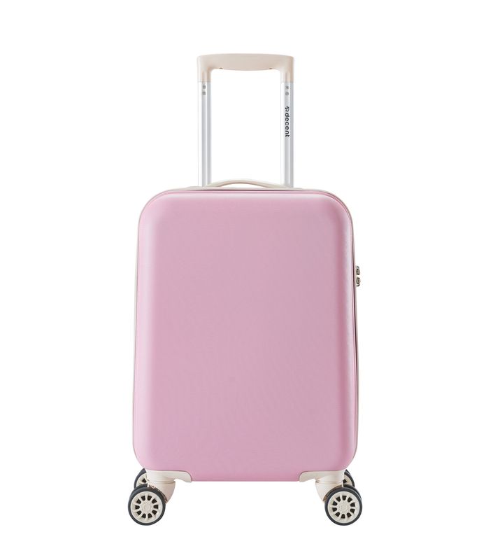 Star-Maxx Handgepäckkoffer 35 L – Kabinen-Trolley mit TSA-Zahlenschloss &amp; 4 Rollen, Pastellrosa (55 × 35 × 20 cm)