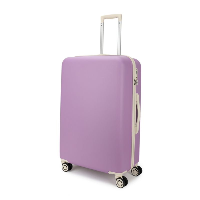 Star-Maxx Großer Hartschalen-Reisekoffer 96 L – Trolley mit TSA-Zahlenschloss &amp; 4 Rollen, Pastellavendel (76 × 48 × 30 cm)