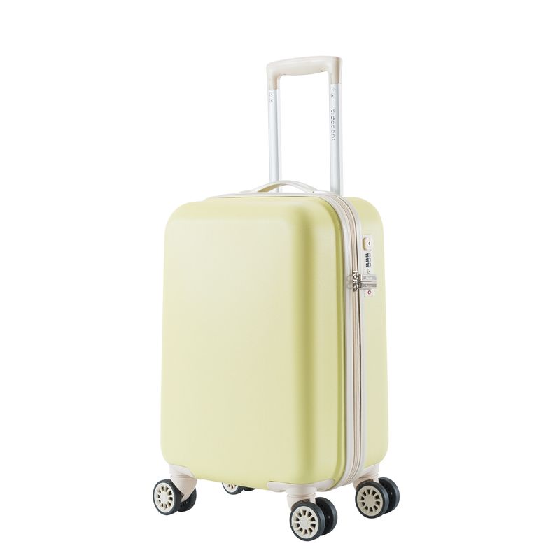 Star-Maxx Handgepäckkoffer 35 L – Kabinen-Trolley mit TSA-Zahlenschloss &amp; 4 Rollen, Pastellgelb (55 × 35 × 20 cm)