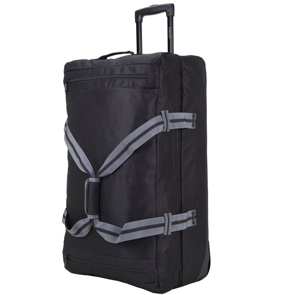 Sport-Line-Trolley Doppellader Grauschwarzer Radbag 95 Liter