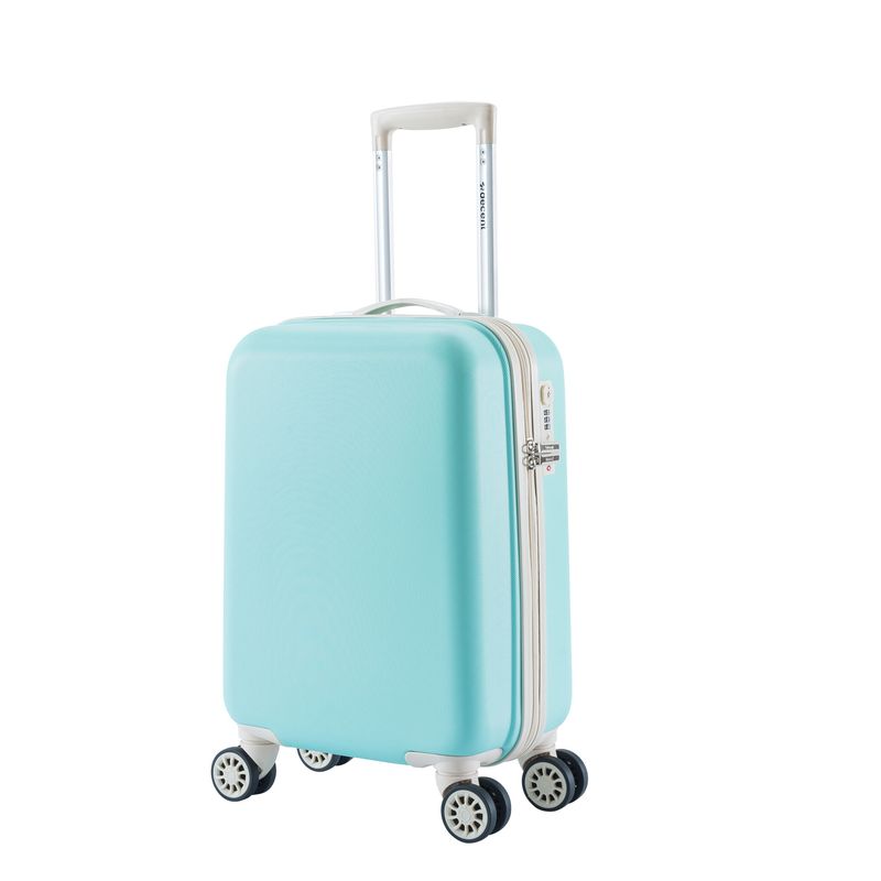 Star-Maxx Handgepäckkoffer 35 L – Kabinen-Trolley mit TSA-Zahlenschloss &amp; 4 Rollen, Pastelltürkis (55 × 35 × 20 cm)