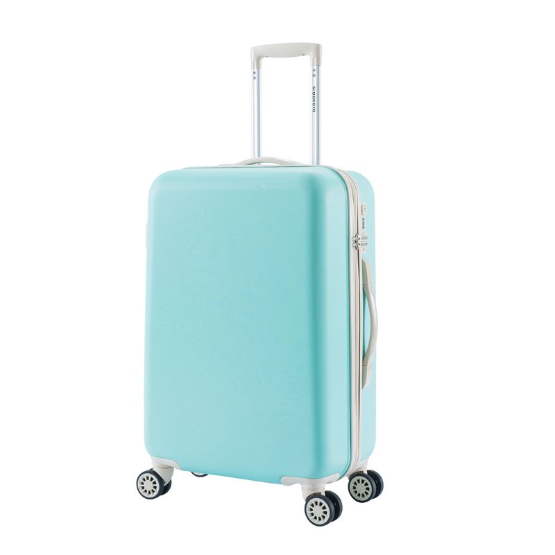 Star-Maxx Mittelgroßer Hartschalen-Reisekoffer 65 L – Trolley mit TSA-Zahlenschloss &amp; 4 Rollen, Pastelltürkis (66 × 42 × 26 cm)