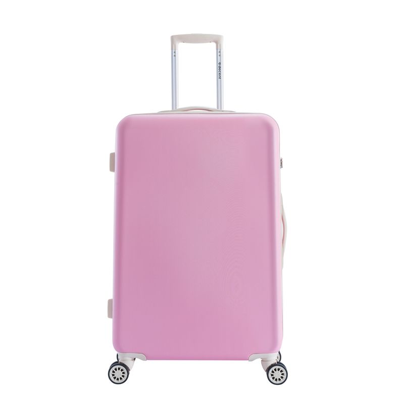 Star-Maxx Mittelgroßer Hartschalen-Reisekoffer 65 L – Trolley mit TSA-Zahlenschloss &amp; 4 Rollen, Pastellrosa (66 × 42 × 26 cm)