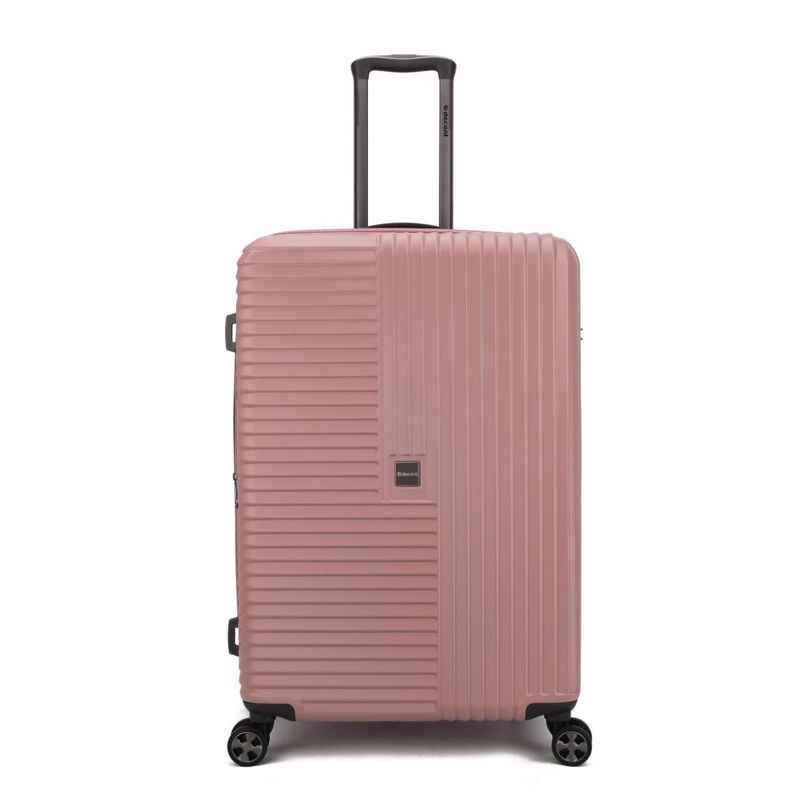 Tourister Großer Reisekoffer mit TSA-Schloss – Hartschalen-Trolley 76 cm, 97 L, Metallicrosé (76 × 47 × 36 cm)