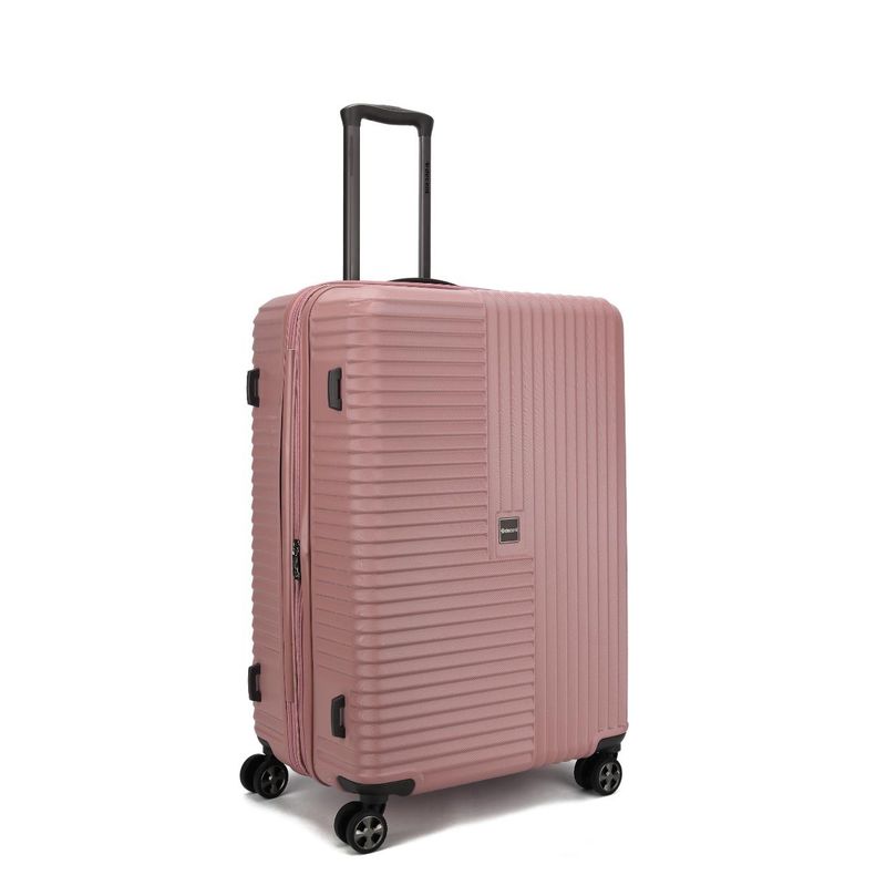 Tourister Großer Reisekoffer mit TSA-Schloss – Hartschalen-Trolley 76 cm, 97 L, Metallicrosé (76 × 47 × 36 cm)