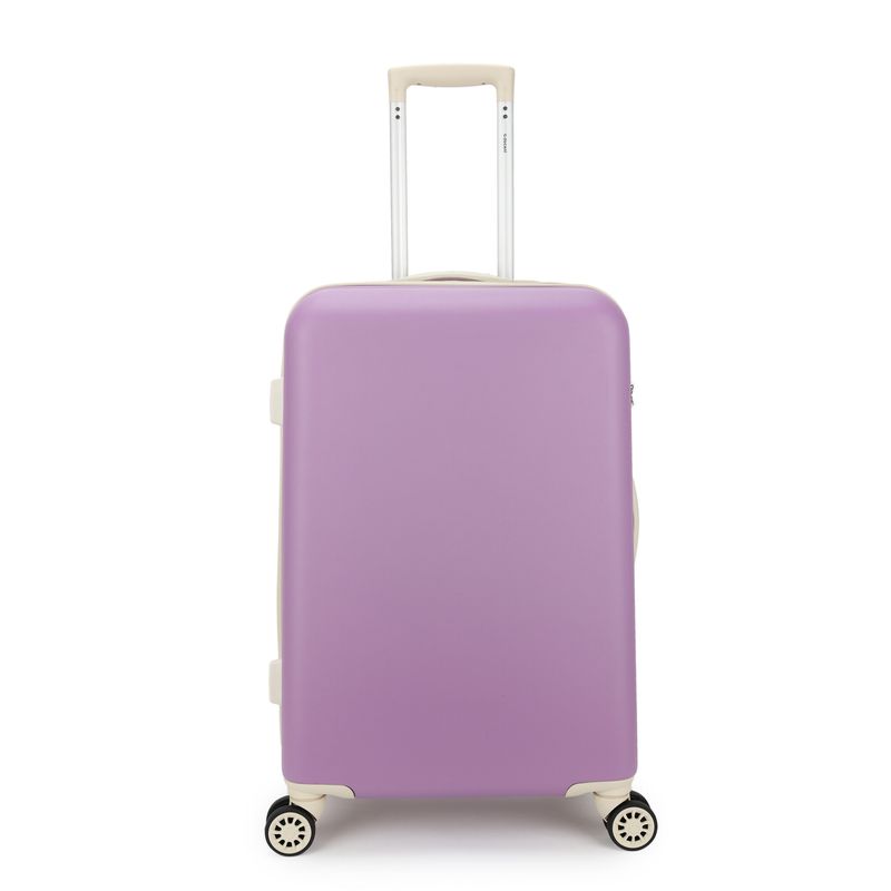 Star-Maxx Mittelgroßer Hartschalen-Reisekoffer 65 L – Trolley mit TSA-Zahlenschloss &amp; 4 Rollen, Pastellavendel (66 × 42 × 26 cm)
