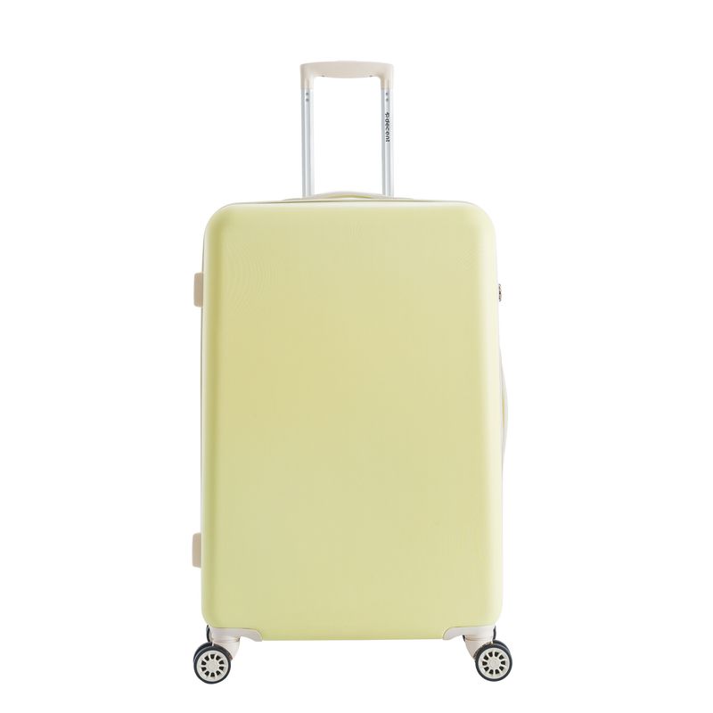 Star-Maxx 3-teiliges Hartschalen-Reisekoffer-Set – Trolley-Set mit TSA-Zahlenschloss &amp; 4 Rollen, Pastellgelb (35 L, 65 L &amp; 96 L)