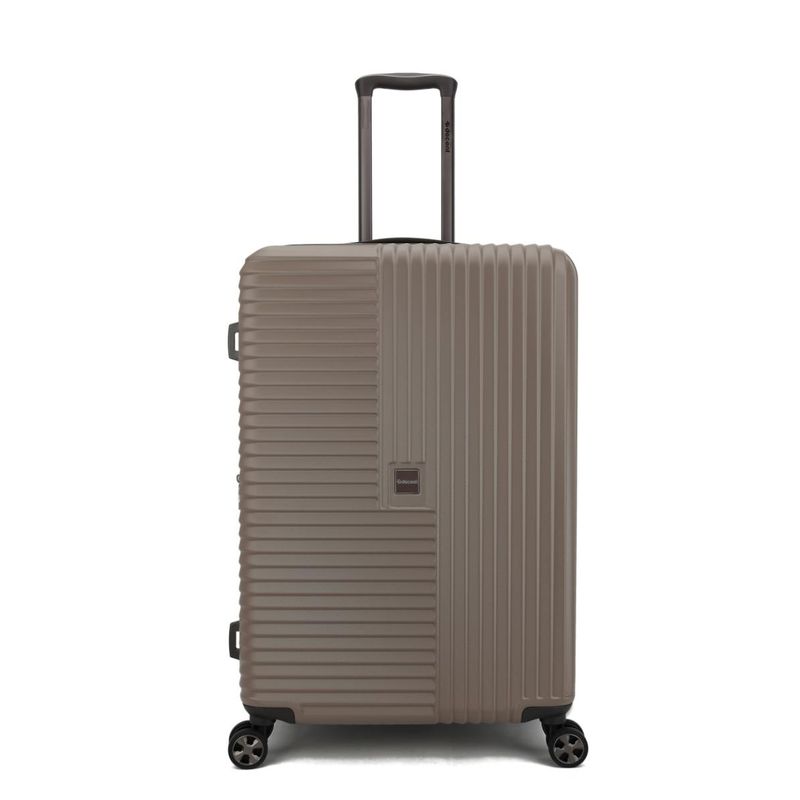 Tourister Großer Reisekoffer mit TSA-Schloss – Hartschalen-Trolley 76 cm, 97 L, Metallictaupe (76 × 47 × 36 cm)