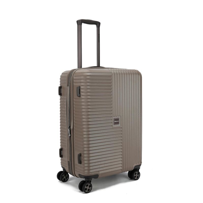 Tourister Mittelgroßer Reisekoffer mit TSA-Schloss – Hartschalen-Trolley 66 cm, 65 L, Metallictaube (66 × 40 × 27,5 cm)