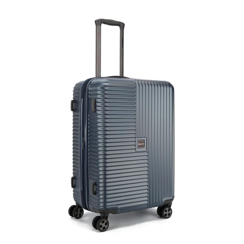 Tourister Mittelgroßer Reisekoffer mit TSA-Schloss – Hartschalen-Trolley 66 cm, 65 L, Metallicblau (66 × 40 × 27,5 cm)