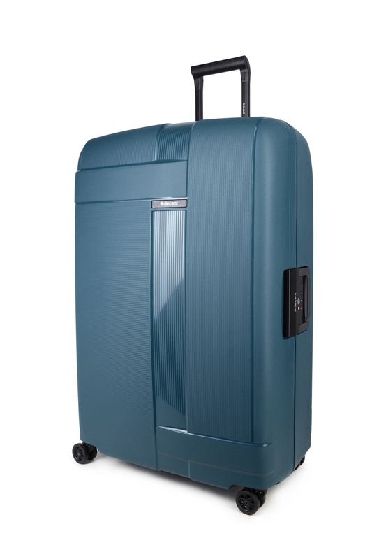 Transit Großer Reisekoffer mit TSA-Schloss – Hartschalen-Trolley 82 cm, 135 L, Petrolblau (82 × 54 × 32,5 cm)