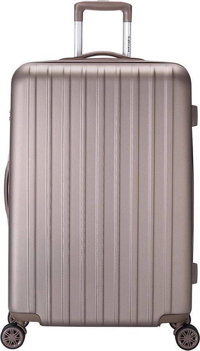 Tranporto-One Koffer Champagner Groß 95L 75x49x31cm