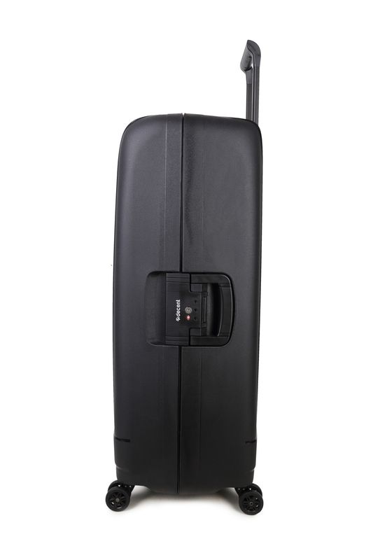 Transit Mittelgroßer Reisekoffer mit TSA-Schloss – Hartschalen-Trolley 70 cm, 86 L, Mattschwarz (70 × 47 × 28 cm)