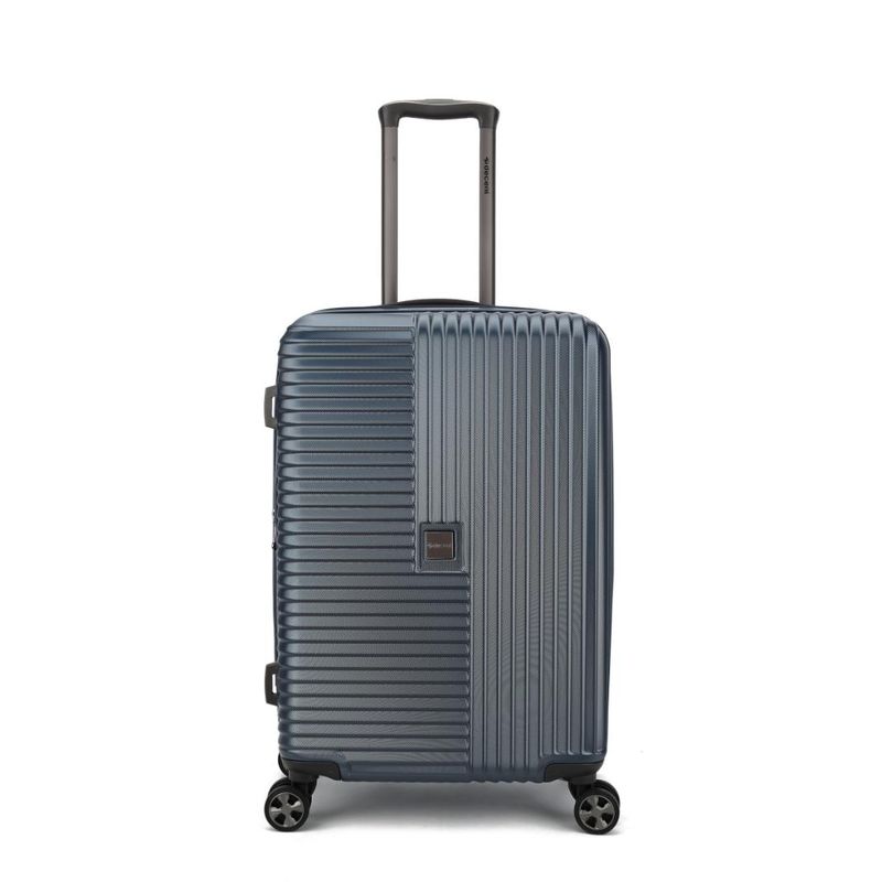 Tourister Mittelgroßer Reisekoffer mit TSA-Schloss – Hartschalen-Trolley 66 cm, 65 L, Metallicblau (66 × 40 × 27,5 cm)