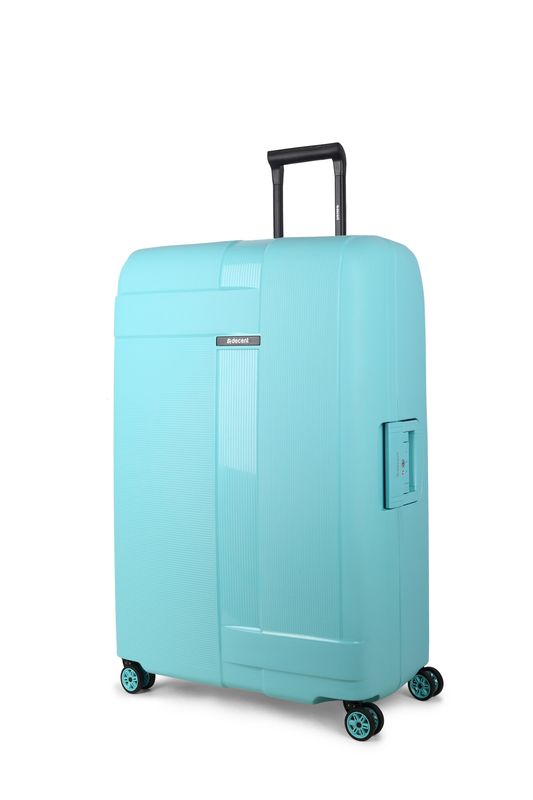 Transit 3-teiliges Reisekoffer-Set mit TSA-Schloss – Hartschalen-Trolley-Set, Pastellblau (43 L, 86 L &amp; 135 L)