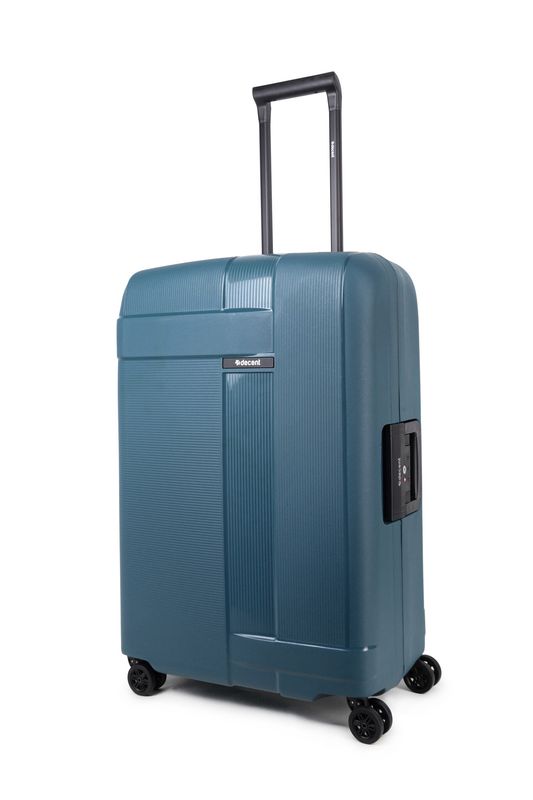 Transit Mittelgroßer Reisekoffer mit TSA-Schloss – Hartschalen-Trolley 70 cm, 86 L, Petrolblau (70 × 47 × 28 cm)