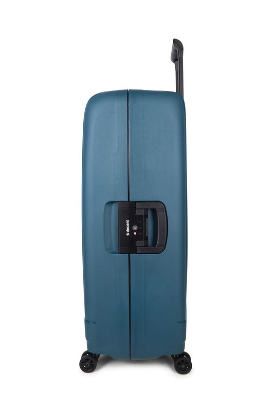 Transit Mittelgroßer Reisekoffer mit TSA-Schloss – Hartschalen-Trolley 70 cm, 86 L, Petrolblau (70 × 47 × 28 cm)