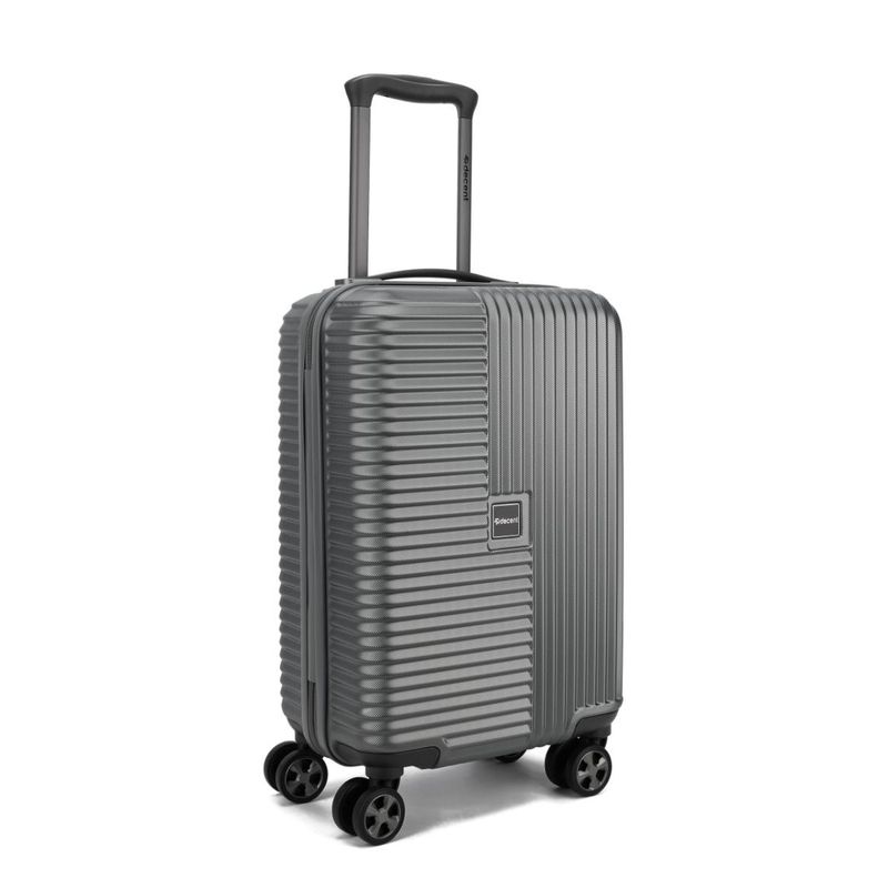 Tourister Handgepäck-Trolley mit TSA-Schloss – Kabinenkoffer 55 cm für Flugreisen, 34 L, Metallicgrau (55 × 35 × 20 cm)