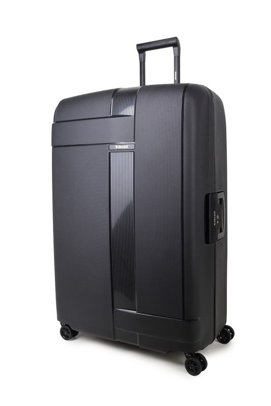Transit 3-teiliges Reisekoffer-Set mit TSA-Schloss – Hartschalen-Trolley-Set, Mattschwarz (43 L, 86 L &amp; 135 L)