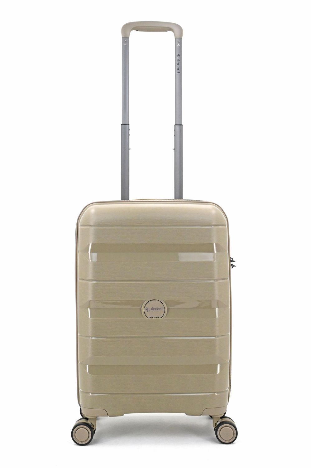 Straight-Line Hartschalen Handgepäck Reisekoffer 35 L – Trolley mit TSA-Schloss, 4 Rollen, Champagnerfarbe (55 × 35 × 20 cm)