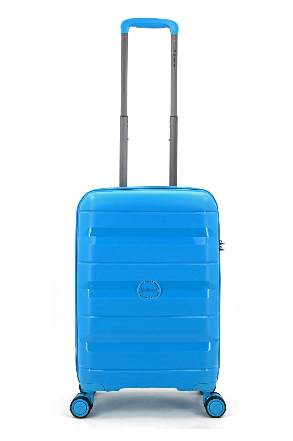 Straight-Line Hartschalen Handgepäck Reisekoffer 35 L – Trolley mit TSA-Schloss, 4 Rollen, Himmelblau (55 × 35 × 20 cm)