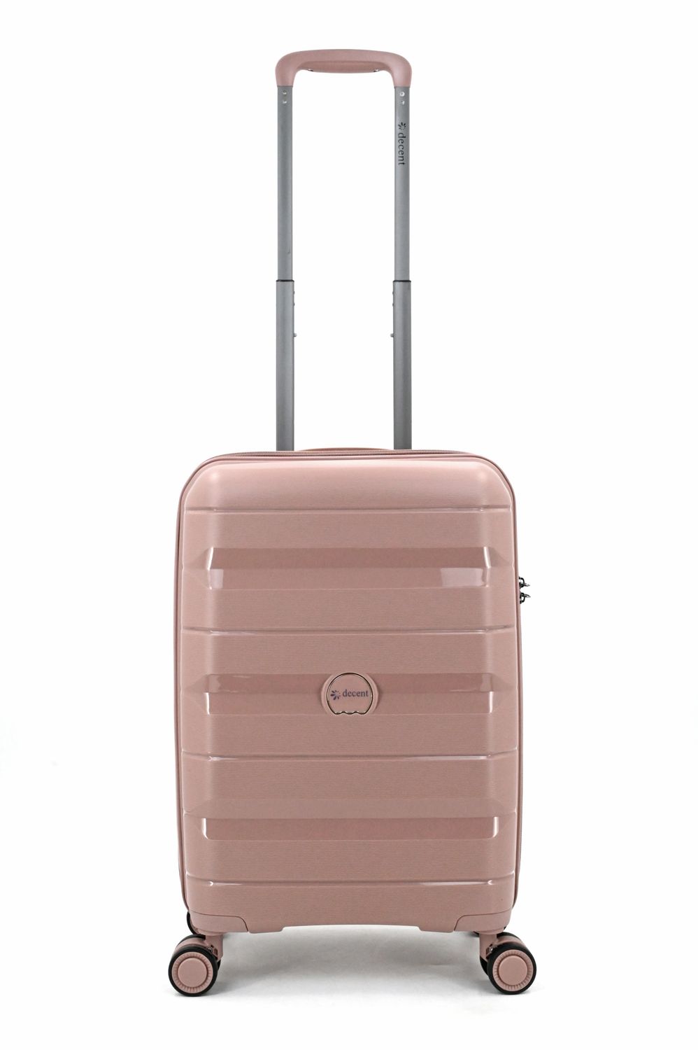 Straight-Line Hartschalen Handgepäck Reisekoffer 35 L – Trolley mit TSA-Schloss, 4 Rollen, Altrosa (55 × 35 × 20 cm)