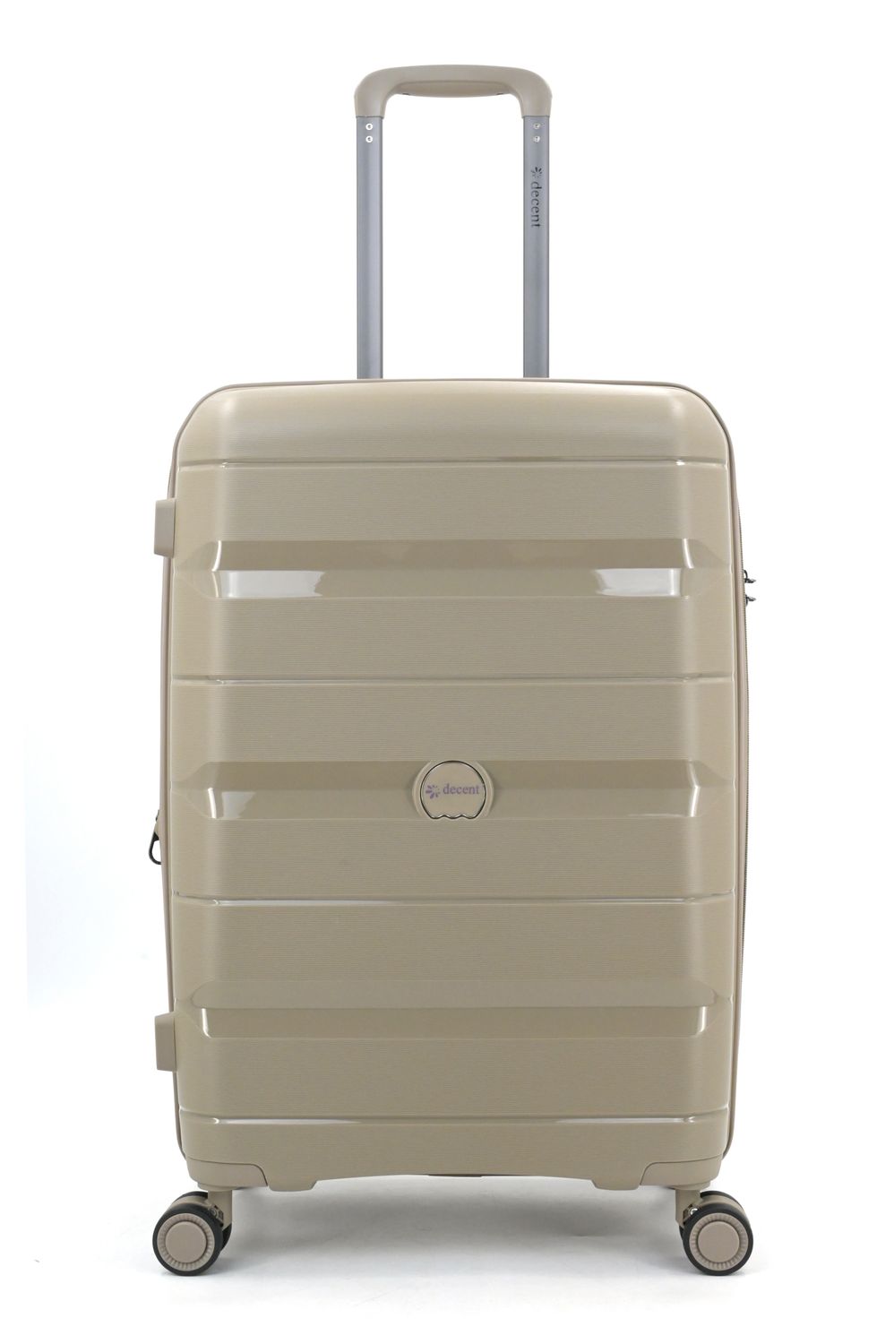 Straight-Line Mittelgroßer Hartschalen-Reisekoffer Trolley 67 L mit TSA-Schloss &amp; 4 Rollen – Champagnerfarbe (65 × 42 × 26,5 cm)