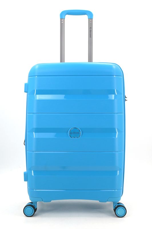 Straight-Line Mittelgroßer Hartschalen-Reisekoffer Trolley 67 L mit TSA-Schloss &amp; 4 Rollen – Himmelblau (65 × 42 × 26,5 cm)